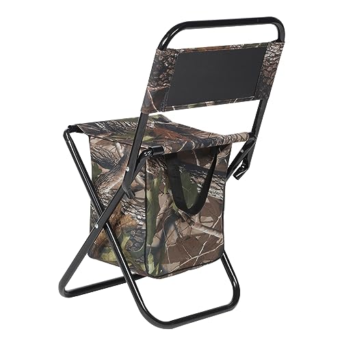 Milisten Klappstuhl Mit Fußteil Leicht Campingstuhl Anglerstuhl Outdoor Freizeitstuhl Campingzubehör Lagerung Tasche von Milisten