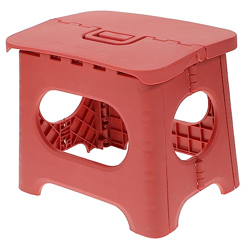 Milisten Faltbarer Kunststoff Hocker für Outdoor Aktivitäten Tragbarer Angelhocker Leicht und Kompakt für Camping Garten und Strand mit Ergonomischem Griff Vintage Rot Klein Milisten Faltbarer Kunststoff Hocker für Outdoor Aktivitäten Tragbarer Angelhocker Leicht und Kompakt für Camping Garten und Strand mit Ergonomischem Griff Vintage Rot Klein von Milisten