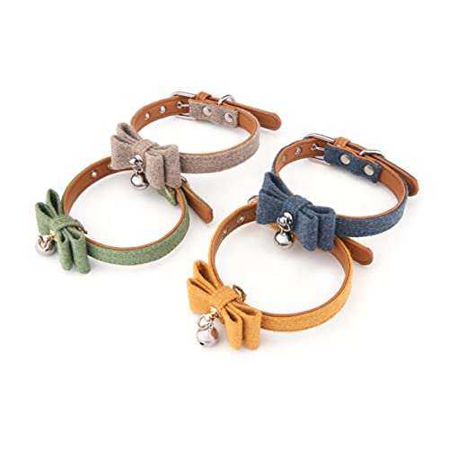 Milisten Fell Hundehalsband mit Glocke Verstellbares und Kätzchen aus Strapazierfähigem Material Modisches Accessoire für Kleine Hunde und Farblich Sortiert Langlebig und Zufällige Farbe Milisten Fell Hundehalsband mit Glocke Verstellbares und Kätzchen aus Strapazierfähigem Material Modisches Accessoire für Kleine Hunde und Farblich Sortiert Langlebig und Zufällige Farbe von Milisten