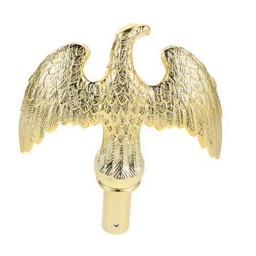 Milisten Goldener Fahnenmast Mit Adler-Spitze: Teleskop-fahnenmast Mit Tier-endstück – Außendekoration Für Garten, Hof, Terrasse Und Rasen Milisten Goldener Fahnenmast Mit Adler-Spitze: Teleskop-fahnenmast Mit Tier-endstück – Außendekoration Für Garten, Hof, Terrasse Und Rasen von Milisten