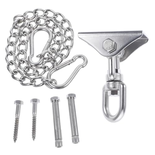 Milisten Hängematten-aufhängeset Mit Drehbarem Schaukelaufhänger Aus Edelstahl Hängemattenkette Und Schaukelhaken Für Einfache Installation Und Langlebigen Gebrauch Milisten Hängematten-aufhängeset Mit Drehbarem Schaukelaufhänger Aus Edelstahl Hängemattenkette Und Schaukelhaken Für Einfache Installation Und Langlebigen Gebrauch von Milisten