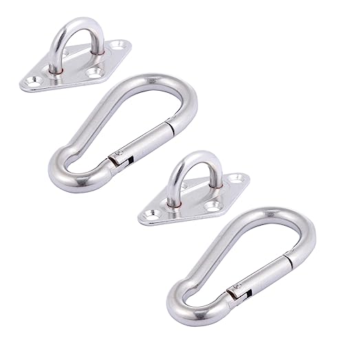 Milisten Hängesessel Haken Set Robuste Metall Swing Haken für und Außenschaukel Set mit Hoher Tragfähigkeit und Einfacher Handhabung von Milisten