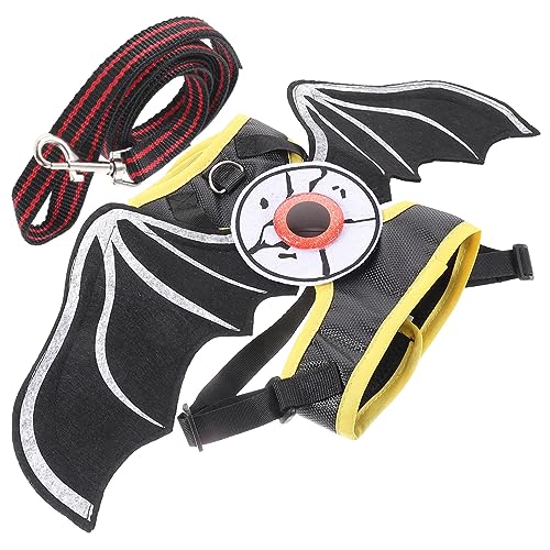 Milisten Halloween Katzen Geschirr mit Reflektierendem Brustgeschirr und Verschleißfester Leine Verstellbares Bequemes Cat Walking Vest für Kleine bis Mittelgroße Katzen Modisches Milisten Halloween Katzen Geschirr mit Reflektierendem Brustgeschirr und Verschleißfester Leine Verstellbares Bequemes Cat Walking Vest für Kleine bis Mittelgroße Katzen Modisches von Milisten