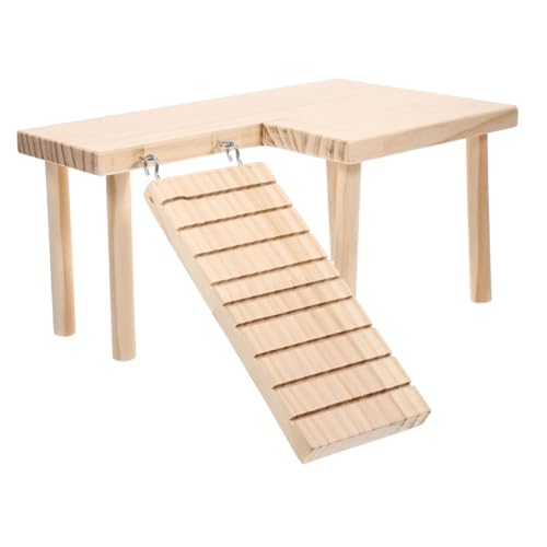 Milisten Hamster Kletterplattform mit Leiter für Kleintierkäfig Spielerisches Hamsterzubehör mit Glatten Kanten Fördert Bewegung und Beschäftigung für Zwerghamster und Meerschweinchen Milisten Hamster Kletterplattform mit Leiter für Kleintierkäfig Spielerisches Hamsterzubehör mit Glatten Kanten Fördert Bewegung und Beschäftigung für Zwerghamster und Meerschweinchen von Milisten