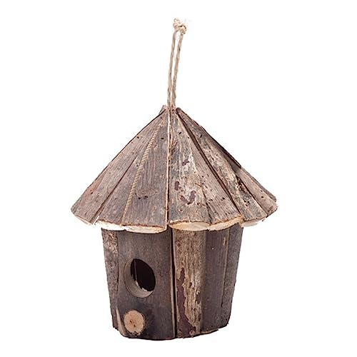 Milisten Holz Vogelhaus für Garten Dekoration Handgemachtes Hängendes Vogelhaus Nistplatz für Wildvögel für und Außeneinsatz Natürliche Holzmaterialien Milisten Holz Vogelhaus für Garten Dekoration Handgemachtes Hängendes Vogelhaus Nistplatz für Wildvögel für und Außeneinsatz Natürliche Holzmaterialien von Milisten