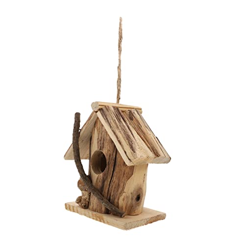 Milisten Holz Vogelhaus für Garten Handgefertigtes Natürliches Nistkästchen mit Lanyard Atmungsaktiv und Dekorativ für Jahreszeiten und Ihre Gefiederten Freunde Milisten Holz Vogelhaus für Garten Handgefertigtes Natürliches Nistkästchen mit Lanyard Atmungsaktiv und Dekorativ für Jahreszeiten und Ihre Gefiederten Freunde von Milisten