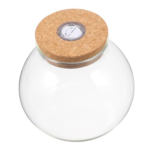 Milisten Glasterrarium Mit Korkdeckel Hydrokultur-behälterglas Für Innen Und Außen Kleiner Pflanzentopf Aus Glas Runder Anzuchtglasbehälter Mit Holzdeckel Transparente Glasvase Für Milisten Glasterrarium Mit Korkdeckel Hydrokultur-behälterglas Für Innen Und Außen Kleiner Pflanzentopf Aus Glas Runder Anzuchtglasbehälter Mit Holzdeckel Transparente Glasvase Für von Milisten