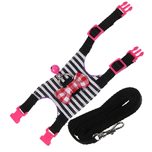 Milisten Kleintiergeschirr Set für Kaninchen und Hamster Atmungsaktives und Geschirr mit Leine für Kleine Haustiere S Schwarz Gestreift Handgefertigt und Langlebig Milisten Kleintiergeschirr Set für Kaninchen und Hamster Atmungsaktives und Geschirr mit Leine für Kleine Haustiere S Schwarz Gestreift Handgefertigt und Langlebig von Milisten