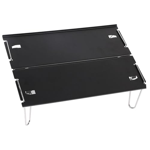 Milisten Kompakter Klapptisch Aluminiumlegierung Wasserdichter Tragbarer Outdoor Tisch für Camping Picknick Strand und Grill Leicht zu Montieren Wetterfest für Wanderungen und Teepausen von Milisten