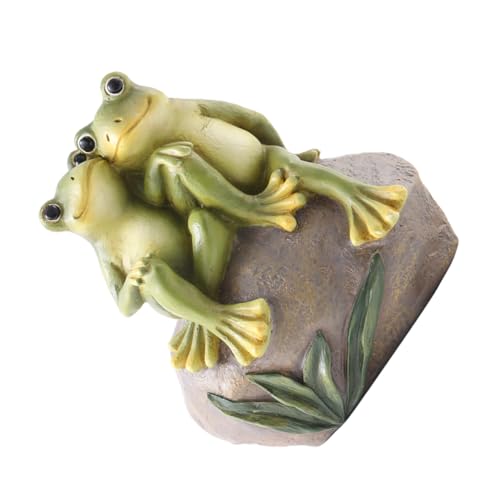 Milisten Kreative Gartenfigur aus Resin Niedliche Gartendeko für Balkon Außenbereich und Natürliche Dekoration Langlebiges Dekoornament für Gartenfreunde und Geschenkidee von Milisten