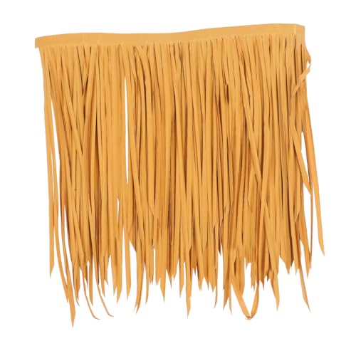 Milisten Künstliches Stroh Dachrolle PE Material Wetterfest Langlebig Garten Pavillon Dekoration für Terrasse Balkon DIY Rustikales Dachzubehör von Milisten