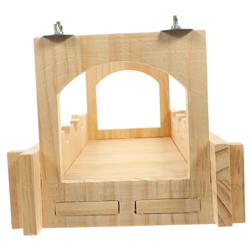 Milisten Langlebige Holz haustierbrücke für Kleine Nager Wie Hamster und Meerschweinchen Stabiles und Glattes Versteck mit Multifunktionalem Spielplatz für Käfige Platzsparend und Leicht Milisten Langlebige Holz haustierbrücke für Kleine Nager Wie Hamster und Meerschweinchen Stabiles und Glattes Versteck mit Multifunktionalem Spielplatz für Käfige Platzsparend und Leicht von Milisten