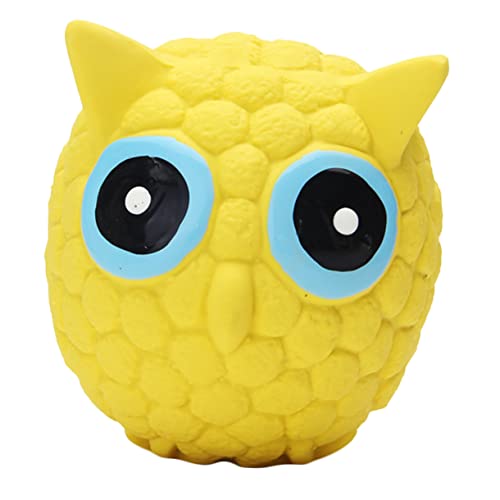 Milisten Latex Beißball Hundespielzeug mit Quietschfunktion Langlebiger TPR Kauspielzeug für Welpen und Katzen um Zähne zu Reinigen und Langeweile zu Vertreiben Kleine Eulenform Milisten Latex Beißball Hundespielzeug mit Quietschfunktion Langlebiger TPR Kauspielzeug für Welpen und Katzen um Zähne zu Reinigen und Langeweile zu Vertreiben Kleine Eulenform von Milisten