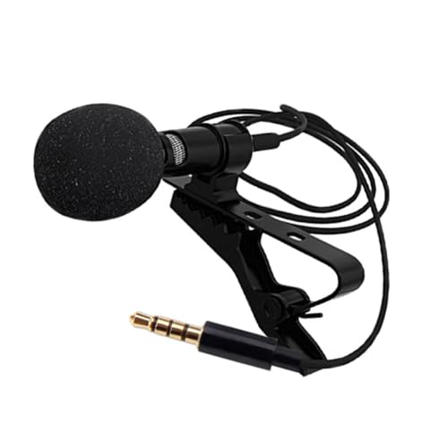 Milisten Lavalier Mikrofon mit Klinkenstecker Omnidirektionales Kondensator Mikrofon Design für Mobiles Recording Streaming und Podcast Geräuschreduzierend Kompatibel mit Handy und PC von Milisten