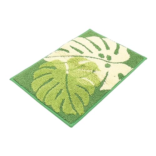 Milisten Leichter Polyester Bodenmatte mit Blattmuster Saugfähiger Rutschfester Badteppich für Küche und Badezimmer Waschbarer Fußmatte Wasserabsorbierende Praktische Bodenmatte Milisten Leichter Polyester Bodenmatte mit Blattmuster Saugfähiger Rutschfester Badteppich für Küche und Badezimmer Waschbarer Fußmatte Wasserabsorbierende Praktische Bodenmatte von Milisten