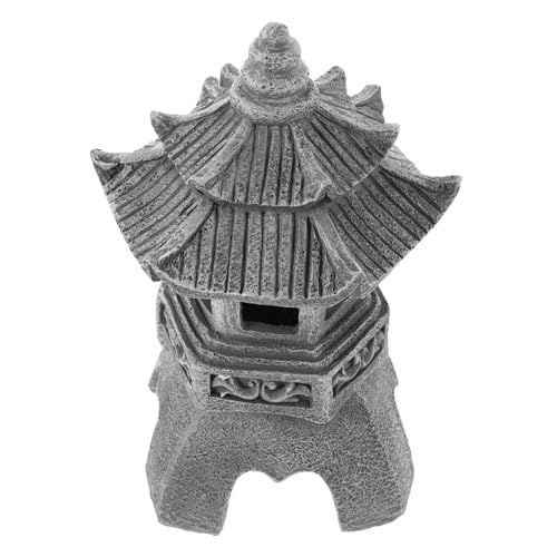 Milisten Leuchte Asiatische Gartenpagode Solar Pagodenlaterne Gartenstatue Gartenpagode Laterne Stein Dekolampe Asiatisches Für Laternendekorationen Harz Grau Milisten Leuchte Asiatische Gartenpagode Solar Pagodenlaterne Gartenstatue Gartenpagode Laterne Stein Dekolampe Asiatisches Für Laternendekorationen Harz Grau von Milisten