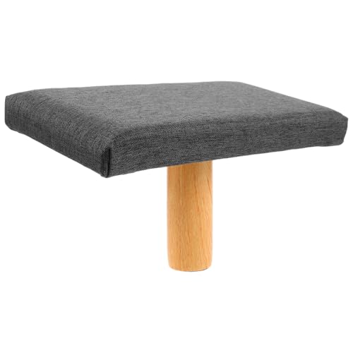 Milisten Meditationshocker Holz mit Polster Mittelgröße für Sitzhöhe Ab Ergonomischer Kniesitzstuhl für Yoga und Gebet Stabile Sitzbank für Meditation und Balanceübungen von Milisten