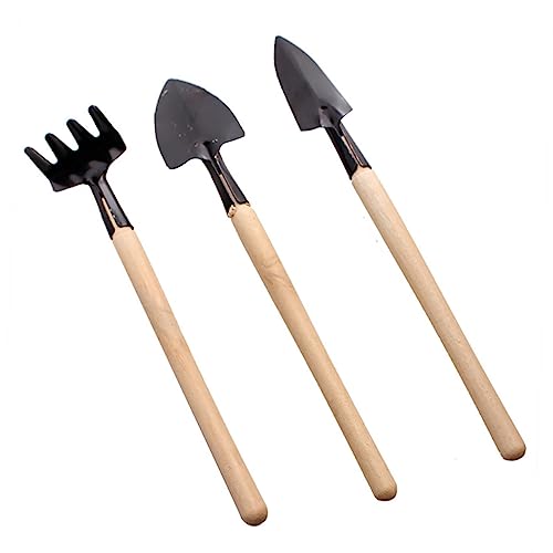 Milisten Mini Gartenwerkzeug Set Teiliges Set mit Holzgriff für Leichte Gartengeräte für Sukkulenten Topfpflanzen und Gartenarbeit für Familienaktivitäten Milisten Mini Gartenwerkzeug Set Teiliges Set mit Holzgriff für Leichte Gartengeräte für Sukkulenten Topfpflanzen und Gartenarbeit für Familienaktivitäten von Milisten