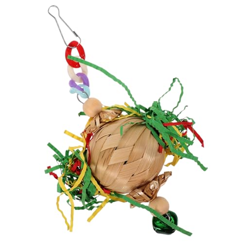 Milisten Natürlicher Holz Kauspielzeug Papagei Hänge Vogelkäfig Foraging Toy für Sittiche und Nymphensittiche Fördert Beschäftigung und Kauen Buntes Design Milisten Natürlicher Holz Kauspielzeug Papagei Hänge Vogelkäfig Foraging Toy für Sittiche und Nymphensittiche Fördert Beschäftigung und Kauen Buntes Design von Milisten
