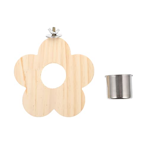Milisten Papageienstand mit Futterstation aus Holz Vogelspielplatz für Kleine Vögel Praktische Plattform für Spiel Klettern und Naturholz Vogelzubehör für Sittiche und Nymphensittiche Milisten Papageienstand mit Futterstation aus Holz Vogelspielplatz für Kleine Vögel Praktische Plattform für Spiel Klettern und Naturholz Vogelzubehör für Sittiche und Nymphensittiche von Milisten