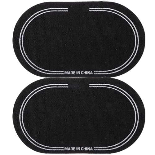 Milisten Patches Schlagzeug 2Pcs Bass Trommel Patch Drum Pedal Patches Trommel Pads Aufkleber für Trommel Percussion Zubeh?r Schwarz Übungspads & -geräte von Milisten