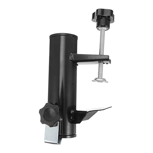 Milisten Patio Klemme Robuste Halterung für Garten und Terrassenschirme Stabiler und Tragbarer Sonnenschirmclip für Sicheres Fixieren Schwarz von Milisten