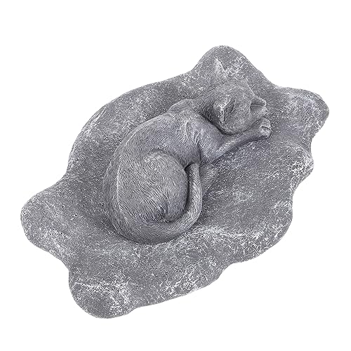 Milisten Pet Memorial Stone Resin Grabstein für Hunde Katzen Wetterfester Gartendekor Personalisierbarer Haustier Gedenkstein Langlebige Outdoor Grabmarkierung Dekorative Gartenfigur von Milisten