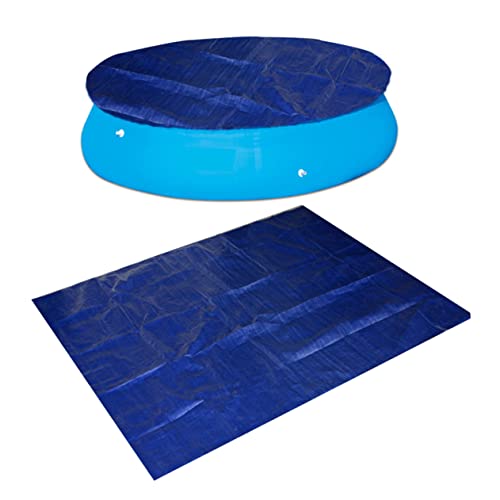 Milisten Rainproof Pool Cover Matte rutschfeste Schutzunterlage für Aufblasbare und Frame Pools Wetterbeständige Poolbodenmatte Installieren Langlebiges Material von Milisten