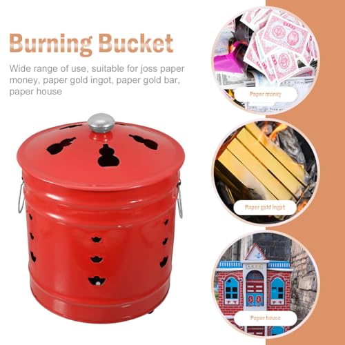 Milisten Robuster Wetterfester Outdoor Eimer Verbrennungstonne mit Langlebiger Emaille Beschichtung Leicht zu Reinigen Bewegen für Gartenabfälle Papierverbrennung im Außenbereich Milisten Robuster Wetterfester Outdoor Eimer Verbrennungstonne mit Langlebiger Emaille Beschichtung Leicht zu Reinigen Bewegen für Gartenabfälle Papierverbrennung im Außenbereich von Milisten