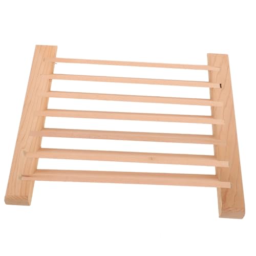 Milisten Sauna Zubehör Rechteckiges Lüftungsgitter aus Natürlichem Zedernholz Langlebiges Holzjalousien-belüftungsfenster für Dampfbad und Saunaräume Hitzebeständig und von Milisten