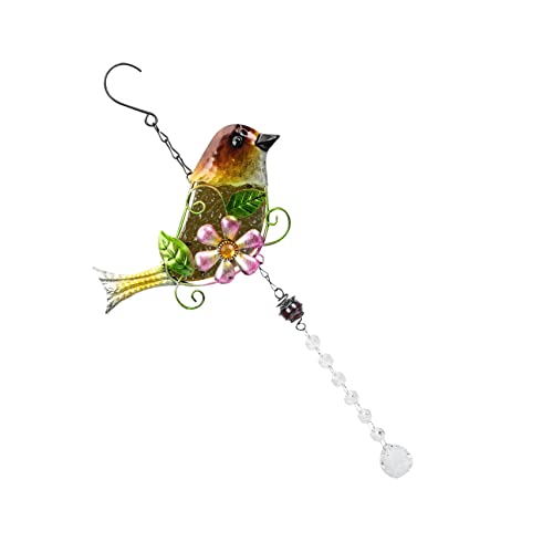 Milisten Eisenkunst Hängedekoration Für Garten Bunte Vogel- -pendelleuchte Crystal Hanging Ornament Für Fenster Und Für Innen Und Außendekoration Sommer-Accessoire Für Gartenliebhaber von Milisten