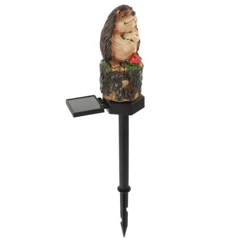 Milisten Solar Gartenleuchte Igel Für Außenbereich Dekorative Solarleuchte Für Garten Umweltfreundliche Led Gartenlampe Aus Resin Originelles Design Für Gartendekoration Einfache Nutzung von Milisten
