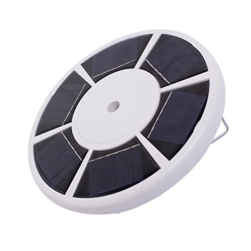Milisten Solarbetriebenes Fahnenmast Licht mit LEDs Außenlicht für Flaggen und Energieeffizient zu Installieren für Garten und Camping Weiß mit Haken von Milisten