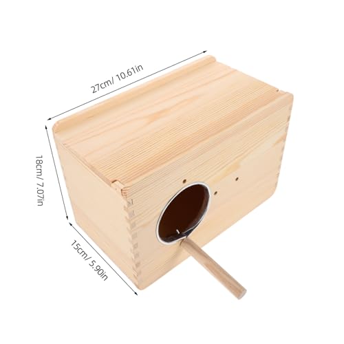 Milisten Solidwood Nistkasten für Papageien Natürliche Holzbrutbox mit Isolierung Sichere Aufhängung Komfortables Brutnest für Nymphensittiche und Wellensittiche Leicht zu Reinigen und Milisten Solidwood Nistkasten für Papageien Natürliche Holzbrutbox mit Isolierung Sichere Aufhängung Komfortables Brutnest für Nymphensittiche und Wellensittiche Leicht zu Reinigen und von Milisten