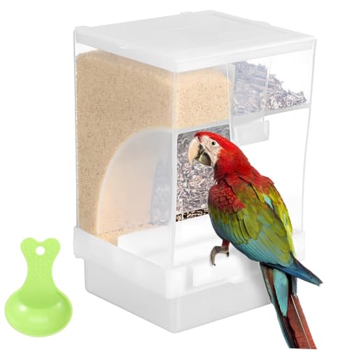 Milisten Transparenter Automatischer Vogelkäfig Futterautomat mit Löffel Langlebiger Futterspender für Wellensittiche und Kleine Vögel Fächer für Ausgewogene Vogelfütterung Zufällige Farbe Milisten Transparenter Automatischer Vogelkäfig Futterautomat mit Löffel Langlebiger Futterspender für Wellensittiche und Kleine Vögel Fächer für Ausgewogene Vogelfütterung Zufällige Farbe von Milisten
