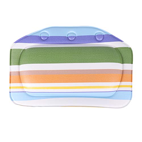 Milisten Tub Schulterkissen PVC Schwamm Wanne Kopfstütze Nackenstütze Kissen für Shop Badewanne Salon Zubehör (bunt) von Milisten
