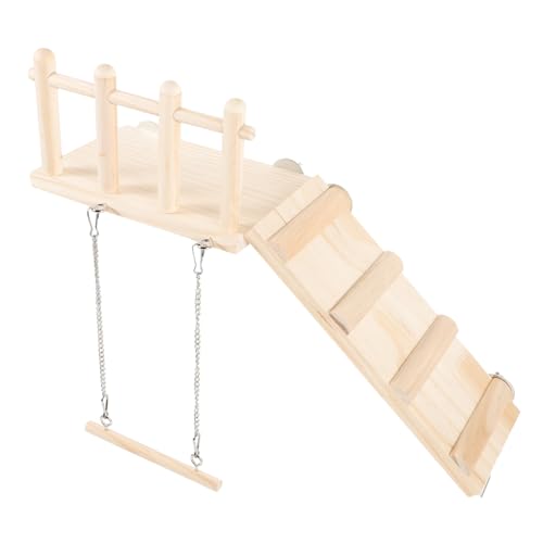 Milisten Vogelkäfig Holz Stand mit Kletterleiter und Vogelschaukel Robustes Wellensittich Spielgerät zur Koordinationsförderung und Balance Langlebiges Papageien Zubehör Milisten Vogelkäfig Holz Stand mit Kletterleiter und Vogelschaukel Robustes Wellensittich Spielgerät zur Koordinationsförderung und Balance Langlebiges Papageien Zubehör von Milisten