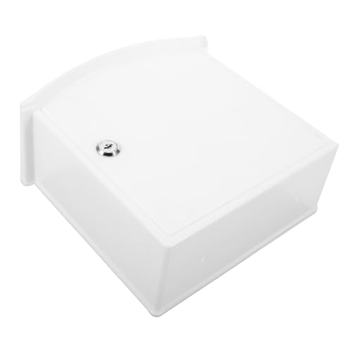 Milisten Wandmontierte Milchbox aus Langlebigem Kunststoff mit Abschließbarem Schloss und Ausreichendem für Milchflaschen und Post Vielseitig für Zuhause Büro und Garten Geeignet von Milisten