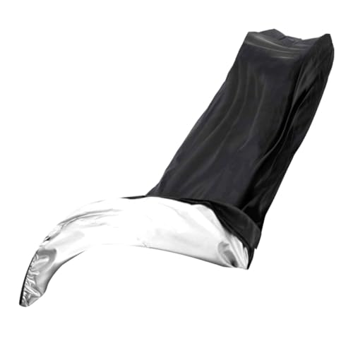 Milisten Wasserdichte Sonnenschutzbeschichtete Rasenmäher-abdeckung mit Befestigungsclip Wetterfeste Schutzhaube für Benzin- Elektro Handrasenmäher Faltbar und Platzsparend Schwarz von Milisten