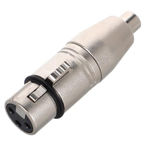 Milisten Xlr zu Rca Adapter Robuster Mikrofon Adapter aus Zinklegierung Geeignet für Mixer Recorder und Vielseitig Einsetzbar für Klare Audioübertragung von Milisten