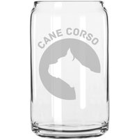 Cane Corso Hunderasse Pride Hand Geätzt 16 Oz Glas Dose Tasse von MilkMugDesigns