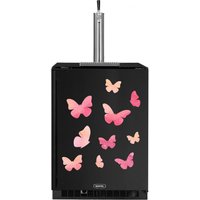 Kegerator Pretty Pink Schmetterlinge Brau Kühlschrank Vinyl Aufkleber Wrap von MilkMugDesigns