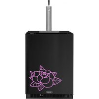 Kegerator Rose Blüte Tattoo Stil Blume Brauerei Kühlschrank Vinyl Aufkleber Wrap von MilkMugDesigns