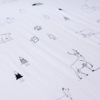 Jersey Monochrome Fitted Sheet - Nordpfahl Passefertige Bettlaken Für Babybettchen Handgemachtes Unikat Baby Bettwäsche 100% Baumwolle von MilkyChic