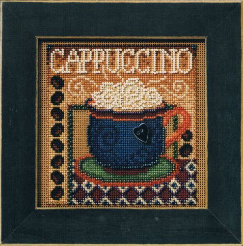 Cappuccino Beaded Counted Cross Stitch Kit MH14-8202 Mill Hill Buttons & Beads 2008 Autumn by Mill Hill von Mill Hill