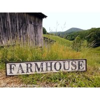 Frühes Antikes Primitive Farmhouse Holzschild Custom Personalized Rustic von MillRiverPrimitives