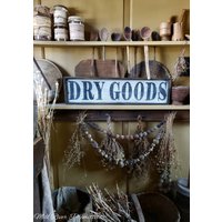 Gealtertes Primitives Frühes Schauen Trockenware Holzschild Benutzerdefinierte Personalisierte Rustikale von MillRiverPrimitives