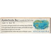 Apalachicola Bay Definition | Wand-Kunstdruck Auf Echtholz von MillWoodArt