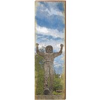 Appalachian State™ Mountaineer™ Statue | Collegiate Holz Wand Kunstdruck von MillWoodArt