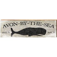 Avon-By-The-Sea Wal Grau Breite Länge | Wand-Kunstdruck Auf Echtholz von MillWoodArt